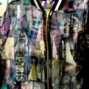 Transparent Fashion Bomber Jacket by Blush